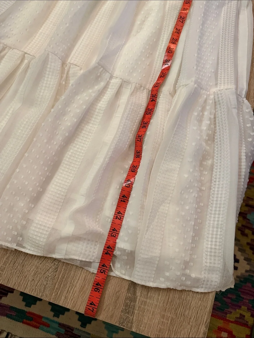 J. Crew White Sleeveless Midi Dress with Textured Dot Detail Size S #010